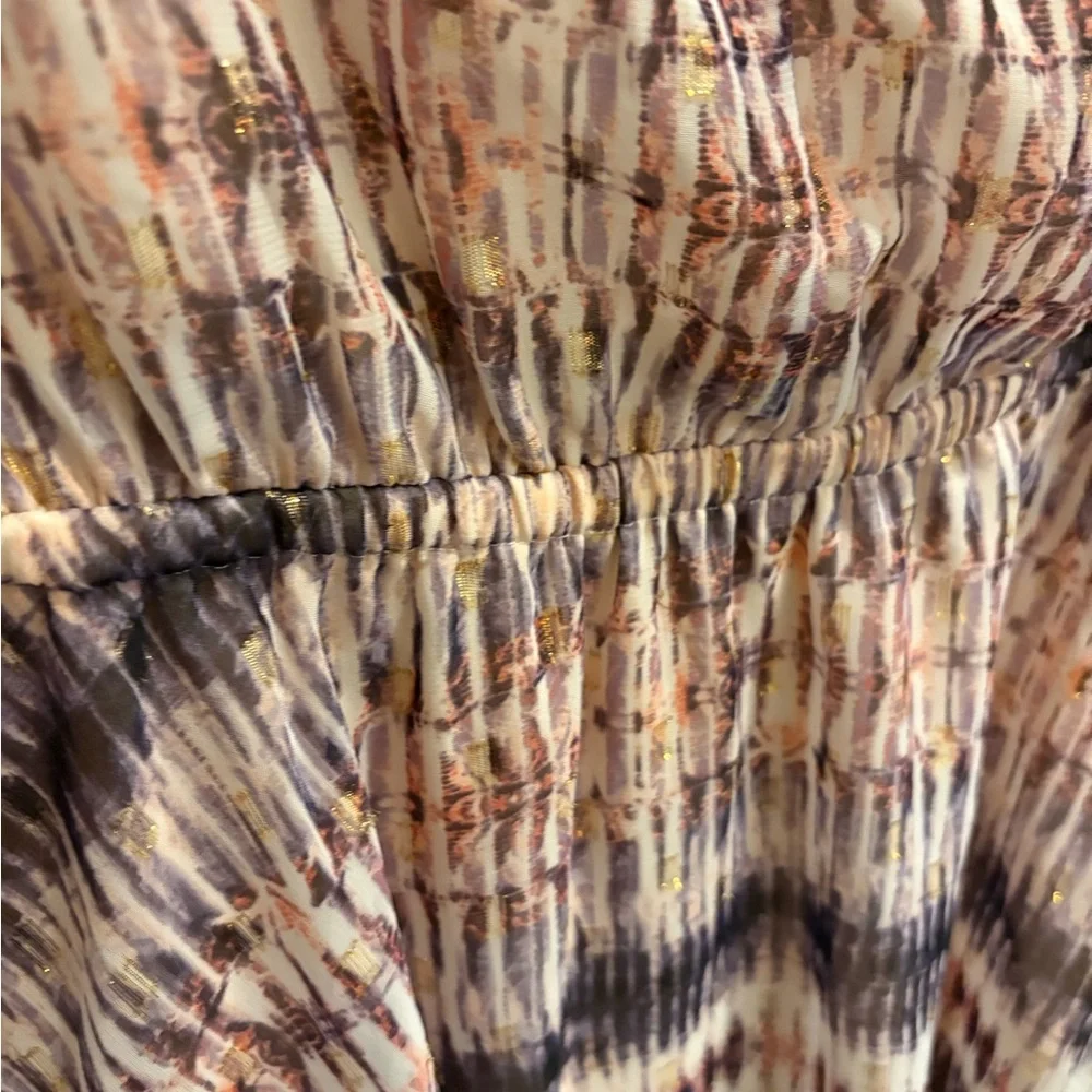 BEBE V-NECK MULTICOLOUR DRESS - Picture 9 of 9